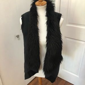 Michael Corse Suede/Faux Fur Vest